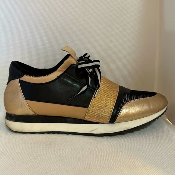 Steve Madden Kaiyo Rose Gold Metallic Sneaker Size 9M - GUC - Picture 8 of 13